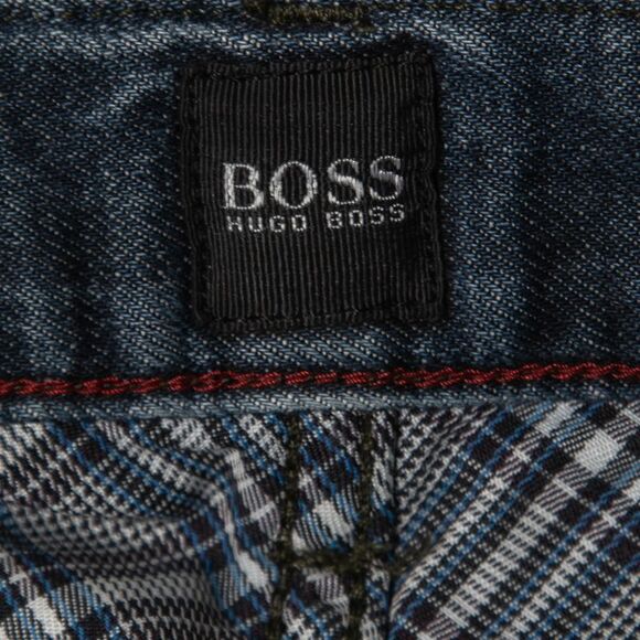 Boss By Hugo Boss Dark Blue Washed Denim Regular Fit Jeans L Waist 30" - Picture 4 of 4